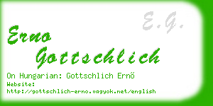 erno gottschlich business card